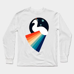 Rainbow Peacock Long Sleeve T-Shirt